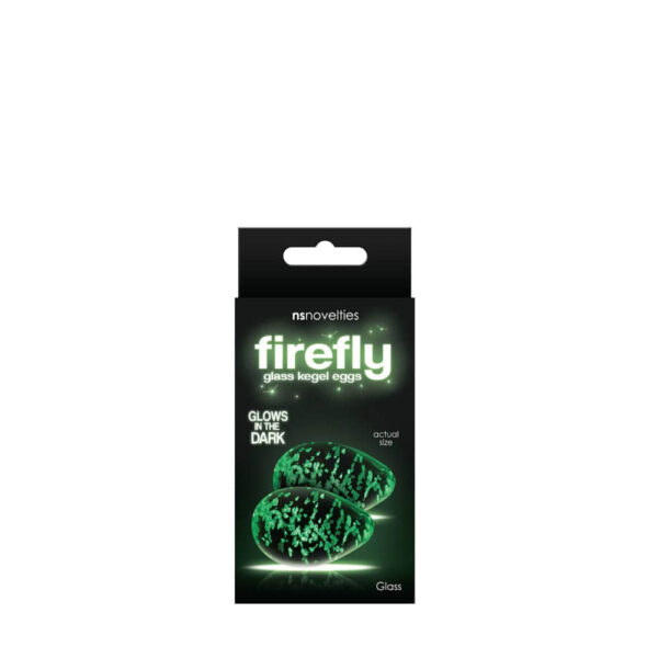 Firefly Glass Kegel Eggs Clear - Bile Vaginale