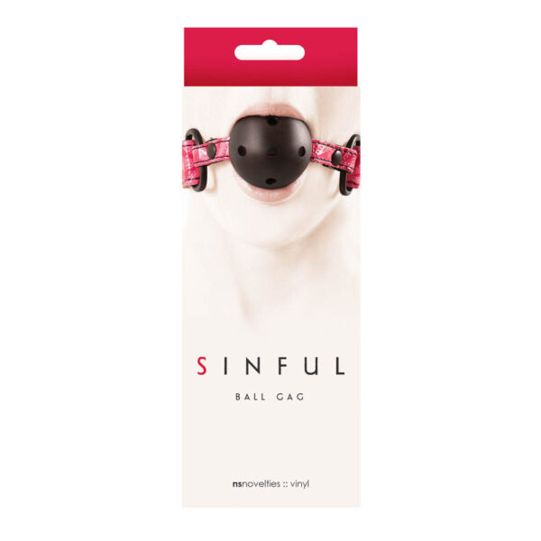 Sinful Ball Gag Pink Exemple