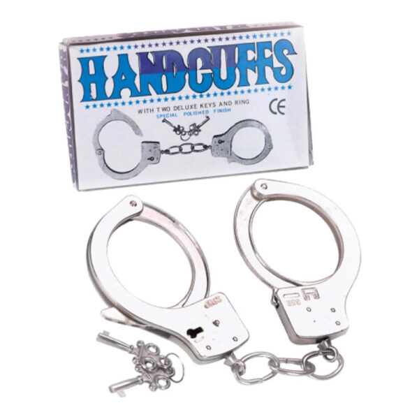 Large Metal Handcuffs With Keys Exemple