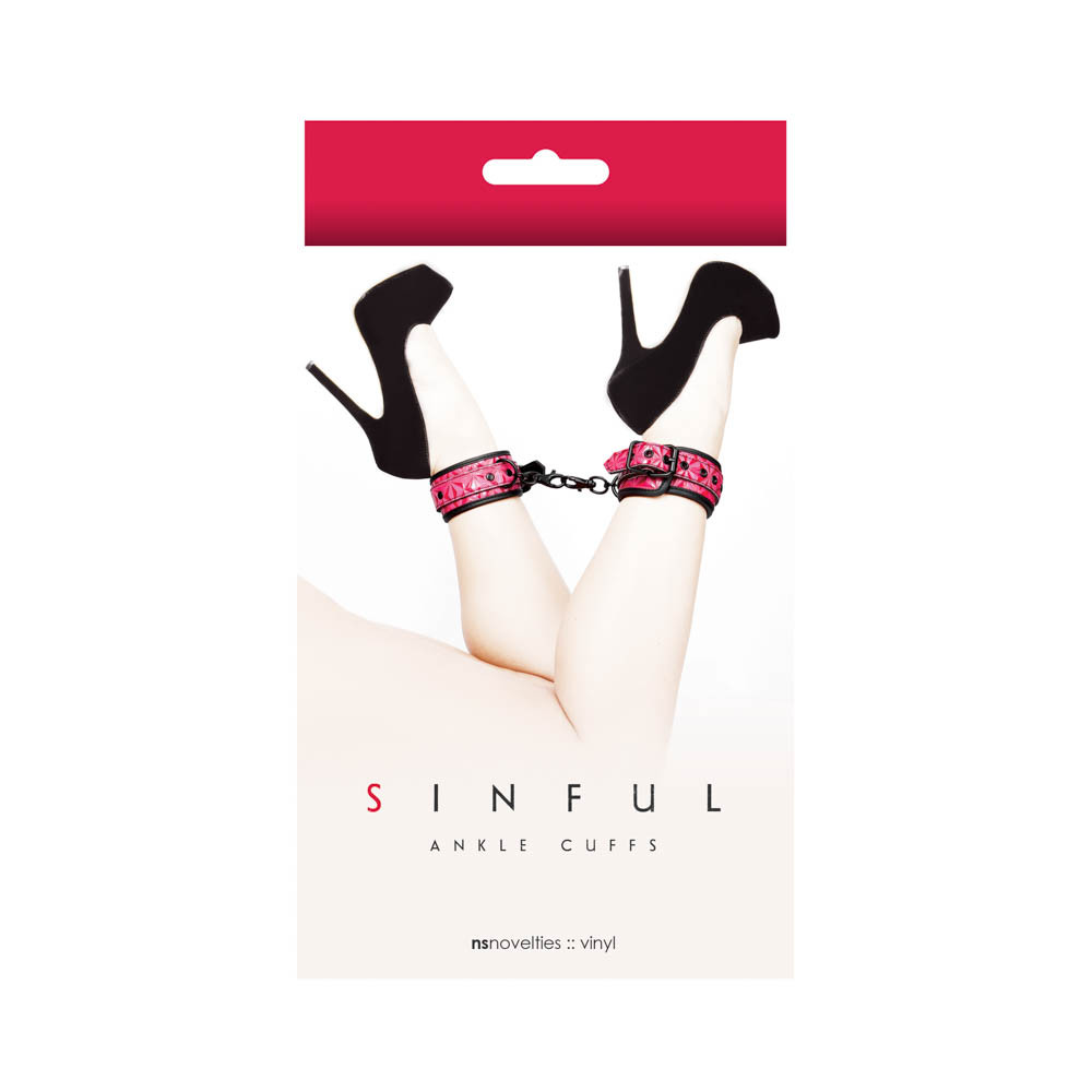 Sinful Ankle Cuffs Pink - Catuse