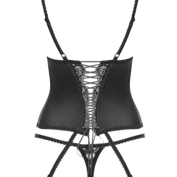 Laluna corset & thong black S/M - Corsete