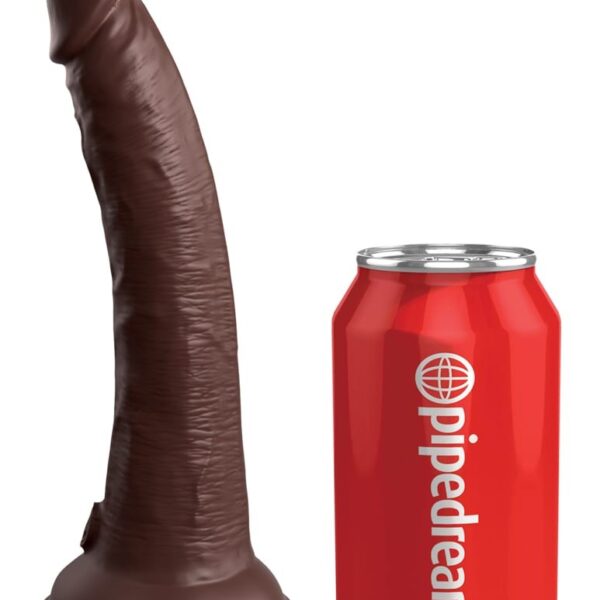 7" Dual Density Silicone Cock Brown Exemple