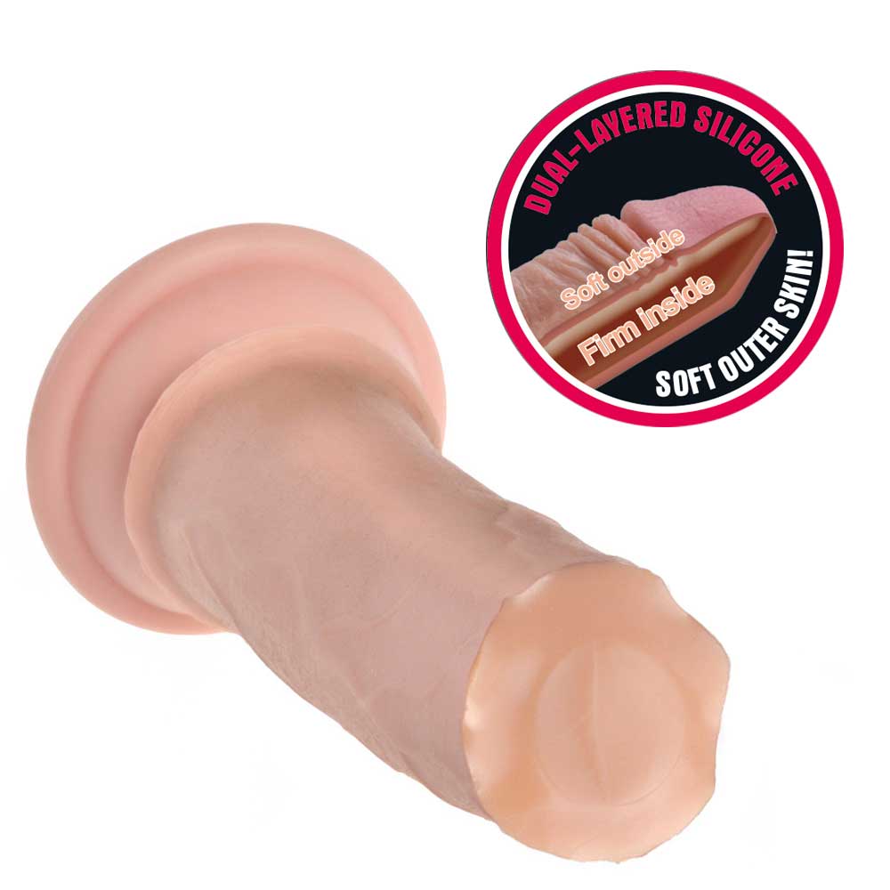 Dildo Lovetoy 7" Dual-Layered Silicone Nature Cock