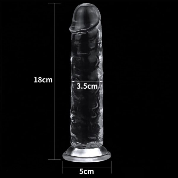 7.0'' Flawless Clear Dildo Exemple