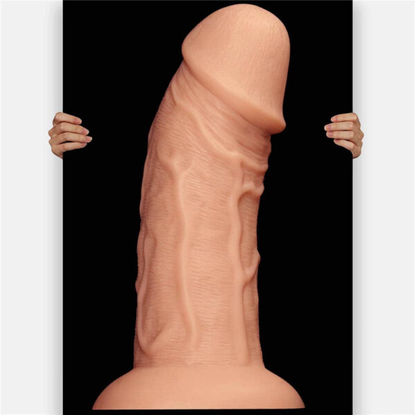 9.5'' Realistic Curved Dildo Flesh Exemple