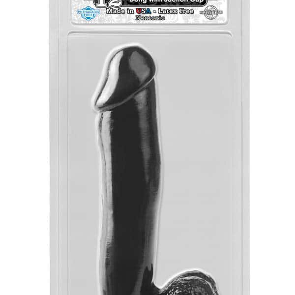 Basix Rubber Works 12 inch Suction Cup Dong - Dildo