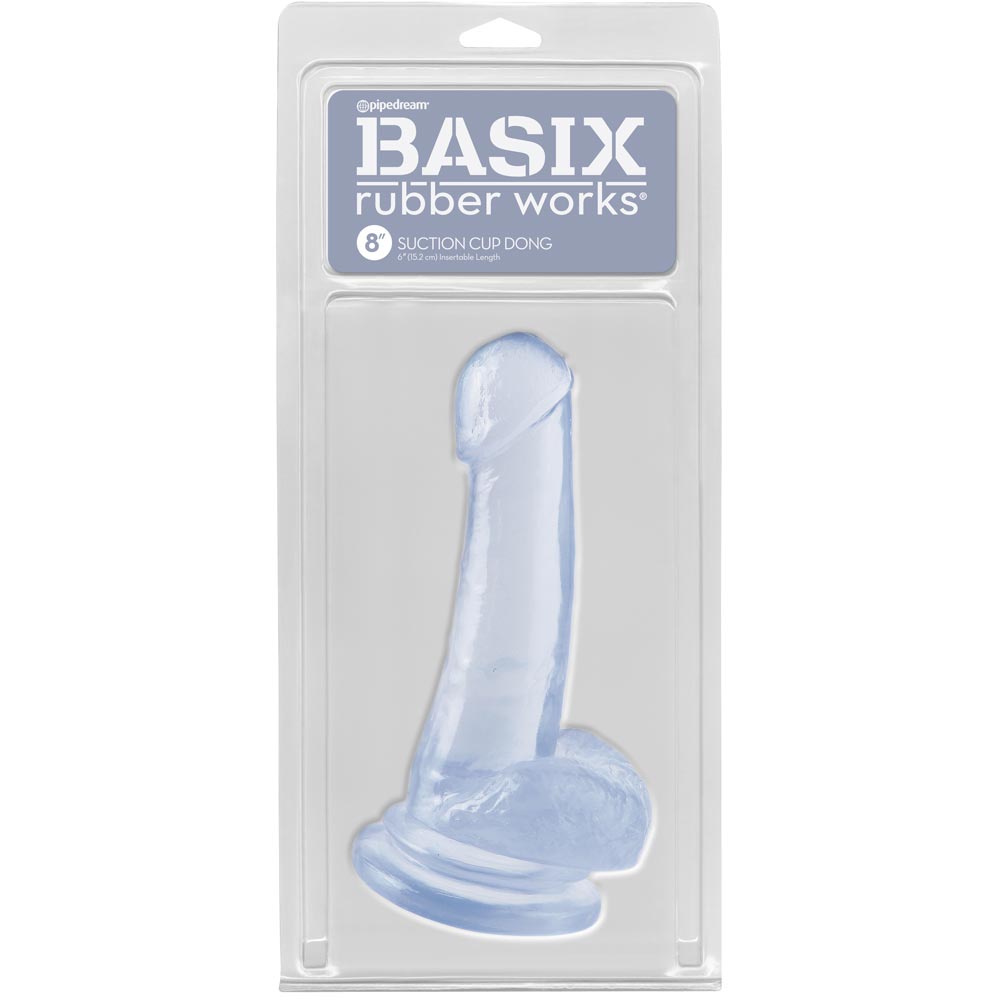 Dildo Cu Testicule Basix Rubber Works 8 inch Suction Cup Dong