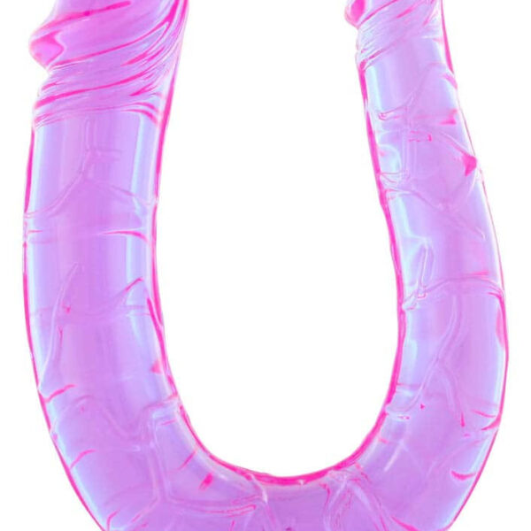 Double Mini Dong Clear Lavender - Dildo