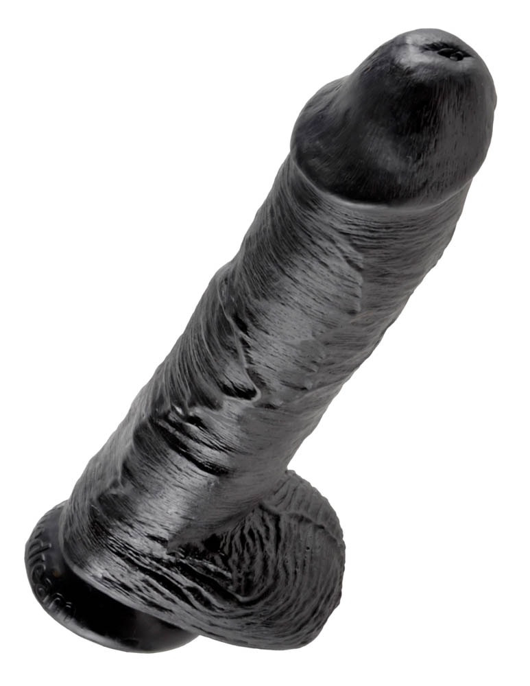 King Cock 10 inch Cock With Balls Black Exemple