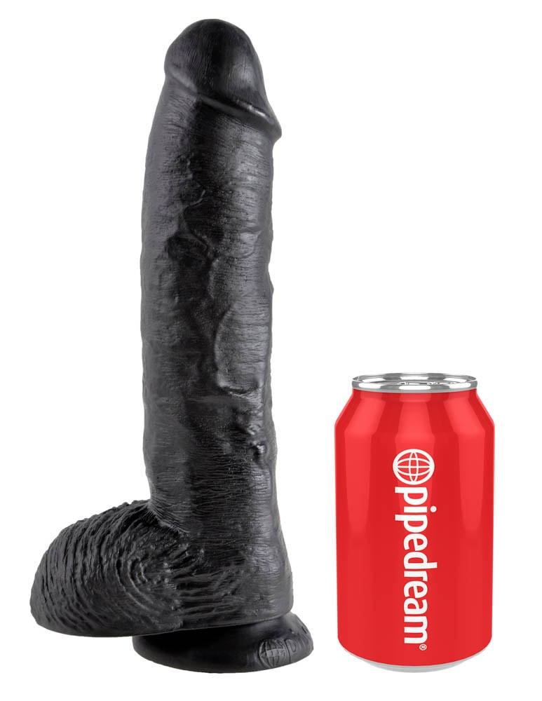 Profil King Cock 10 inch Cock With Balls Black
