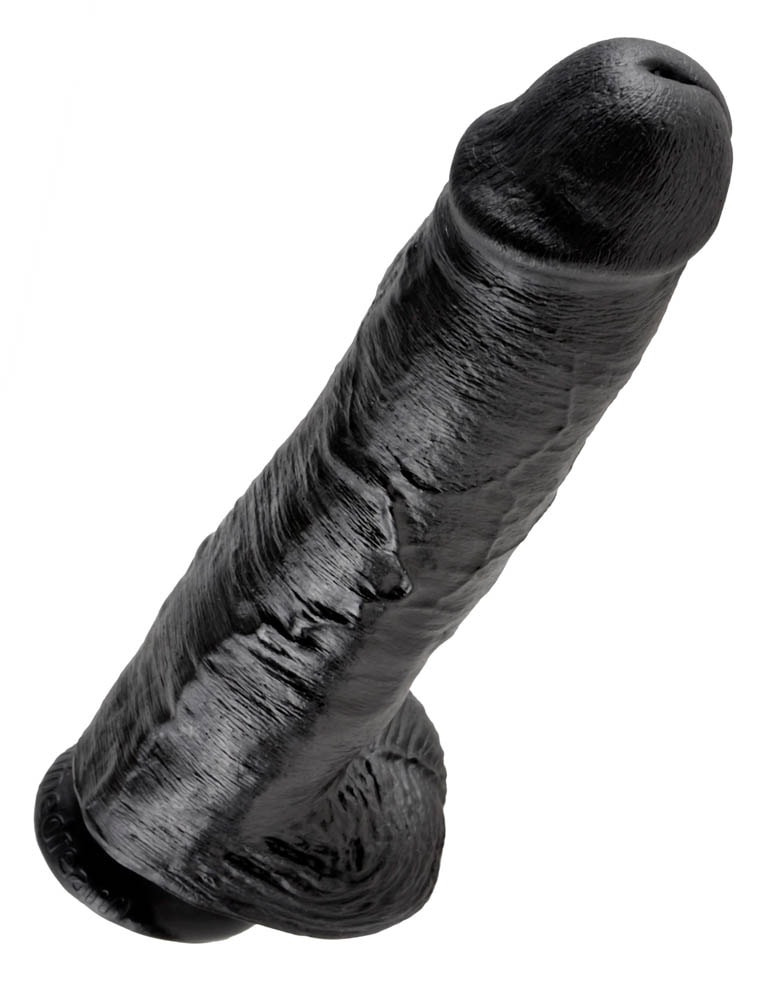 King Cock 11 inch Cock With Balls Black Exemple