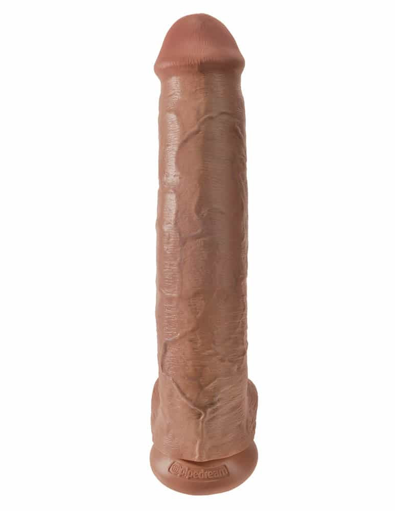 King Cock 15 inch Cock With Balls Tan Exemple