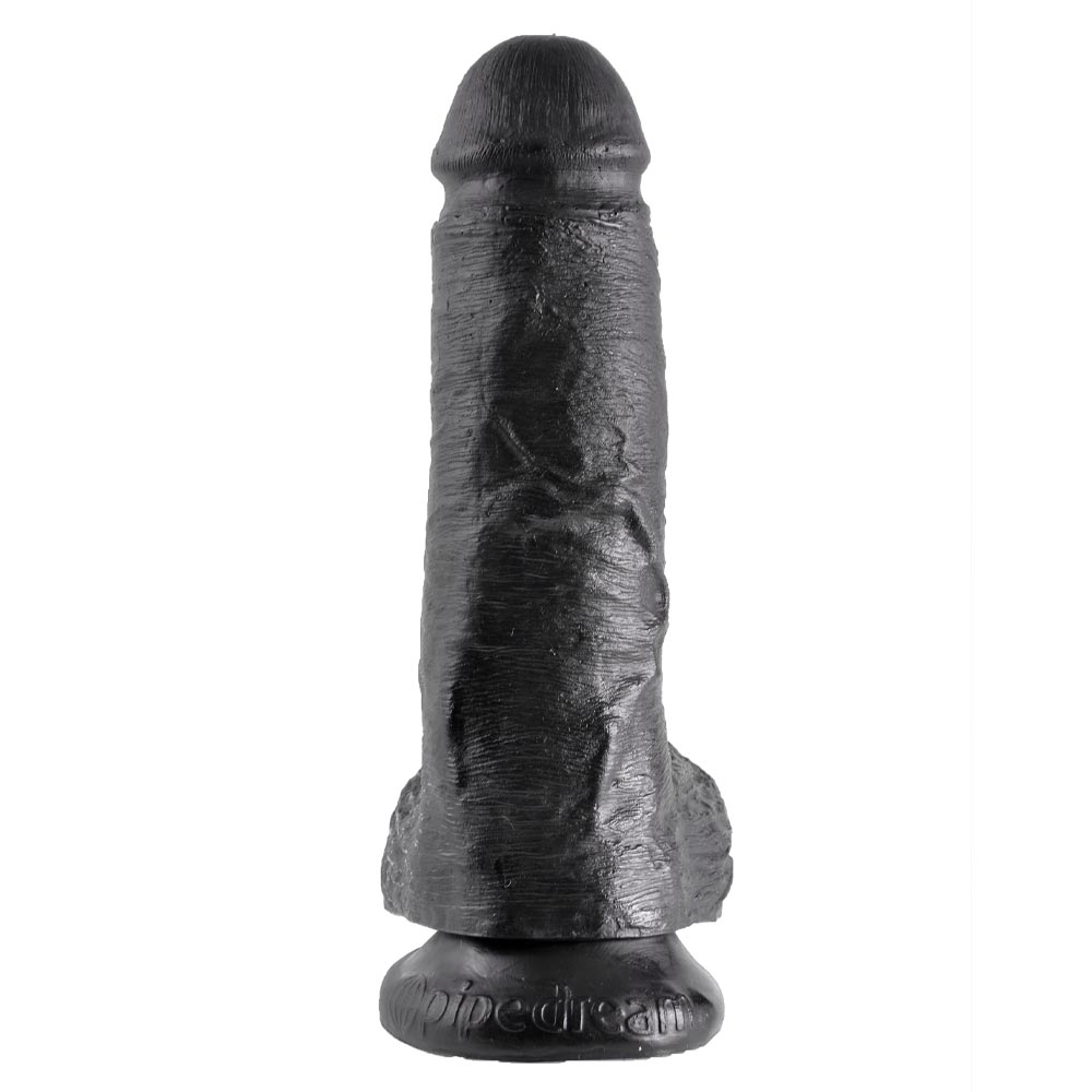 Dildo Pipedream King Cock King Cock 8 inch Cock With Balls Black