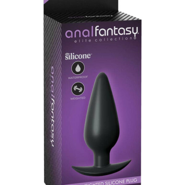 Anal Fantasy Elite Collection Small Weighted Silicone Plug Exemple
