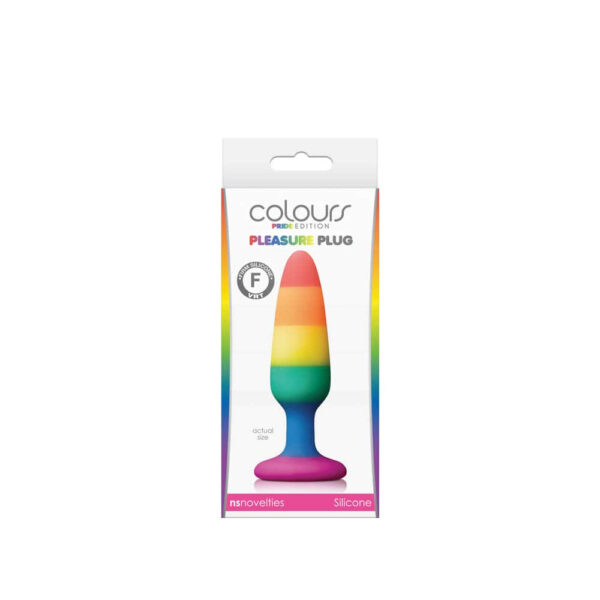 Colours - Pride Edition - Pleasure Plug - Small -Rainbow Exemple
