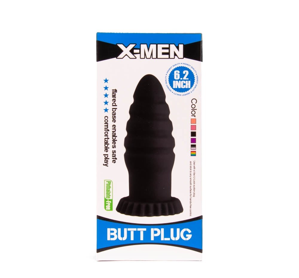 Dop anal Cu Ventuza X-MEN 6.2 inch Butt Plug Flesh