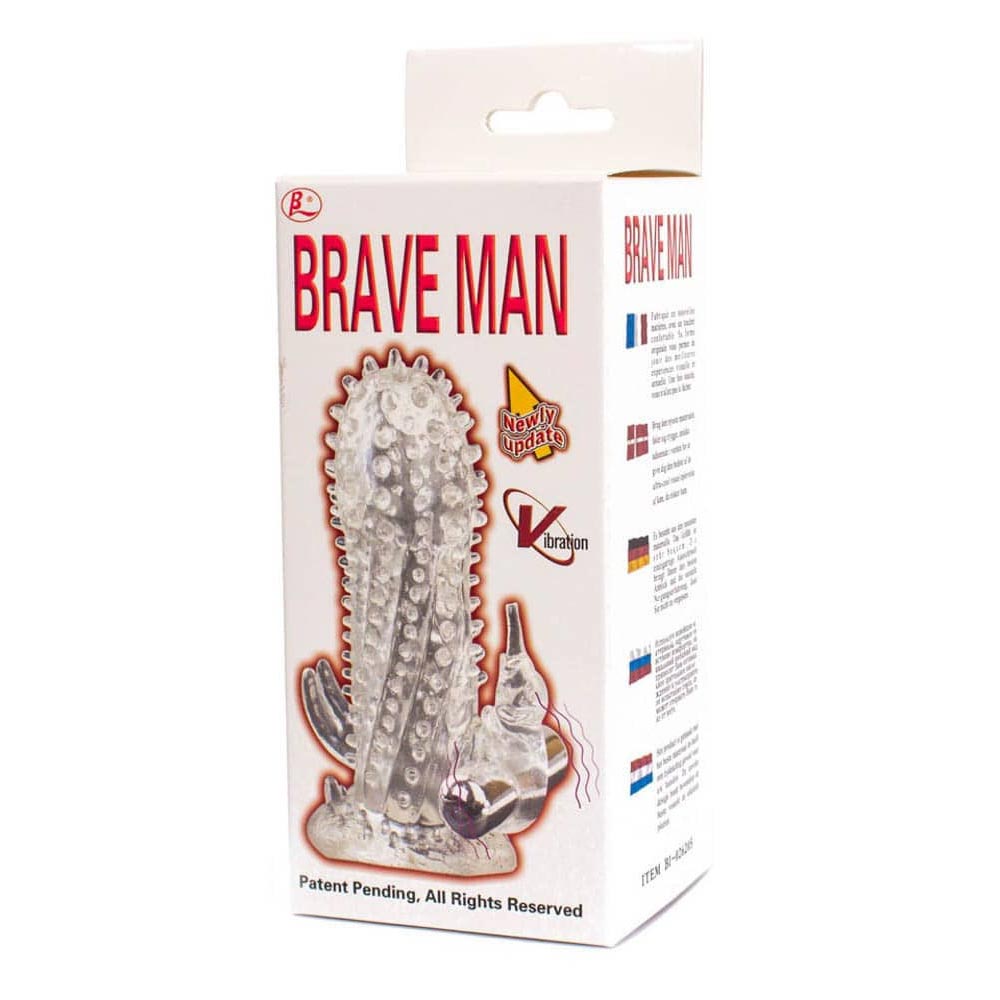 Profil Brave Man Penis Sleeve With Bullet Clear 1