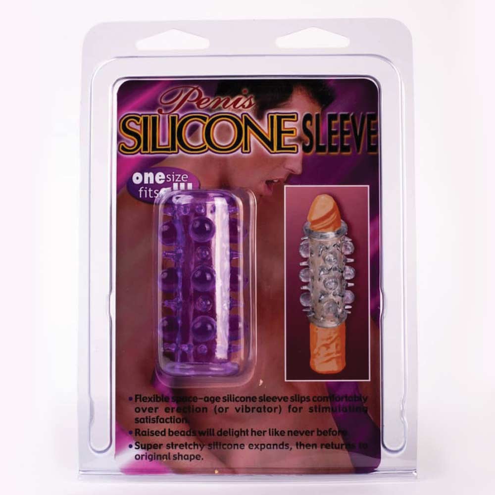 Penis Silicone Sleeve Prelungitor Penis Rezistent La Apă Culoare Violet