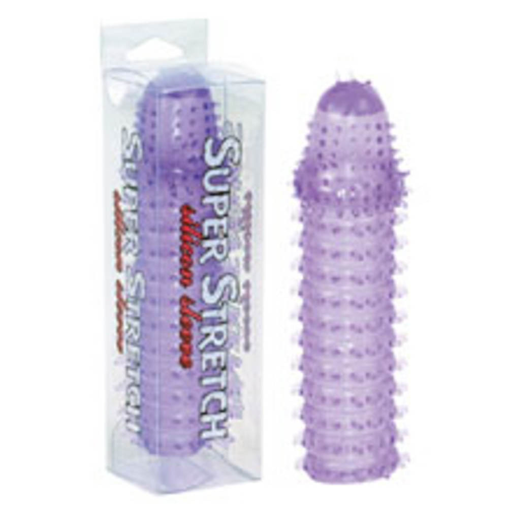 Super Stretch Lilac Silicone Sleeve - Extendere Si Prelungitoare Penis