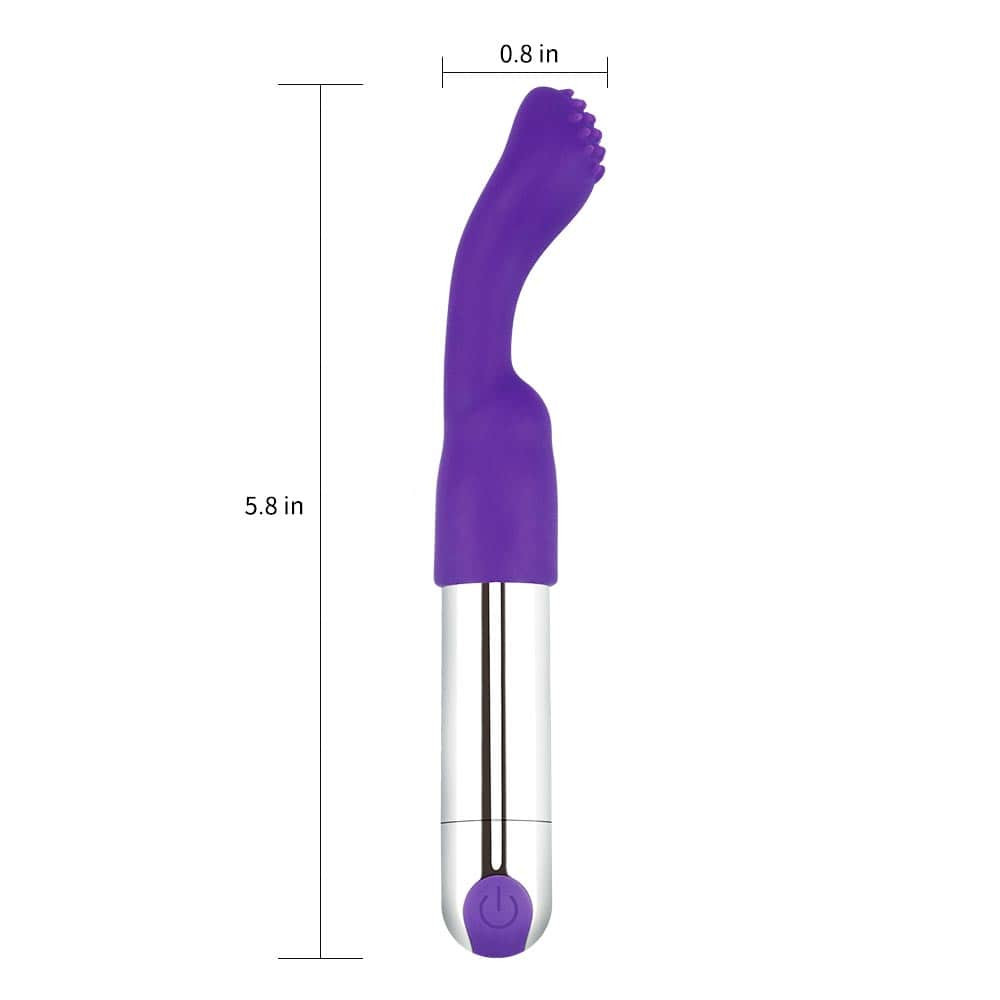 Glonte Vibrator Rezistent La Apă Rechargeable IJOY Versatile Tickler Purple