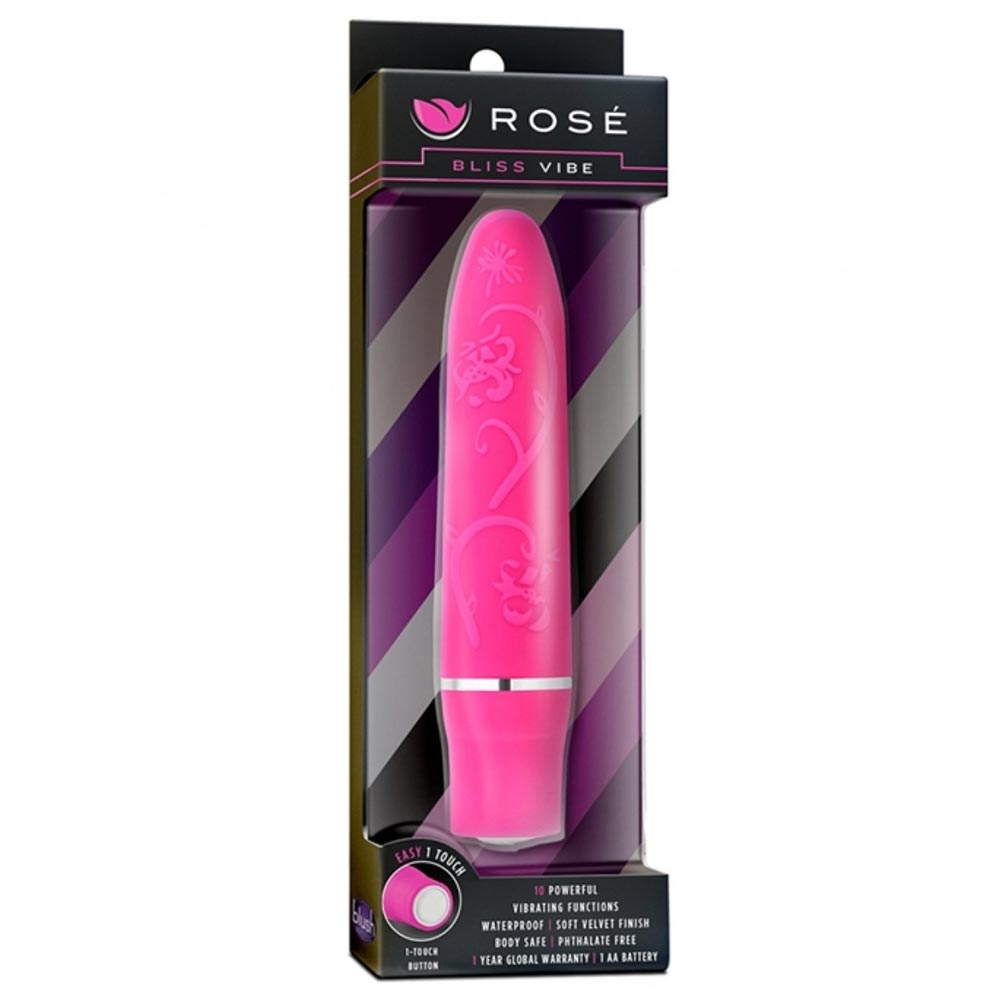 Rose Bliss Vibe Pink Glonte Vibrator Pentru Punctul G Culoare Roz