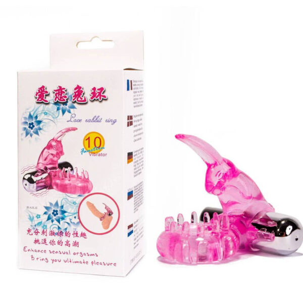 Cock Ring With Bullet Vibrator Pink 1 - Inele Penis