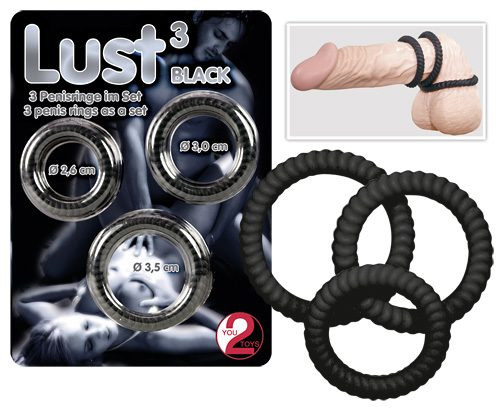 Lust 3 black - Inele Penis