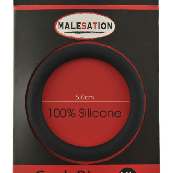Malesation Silicone Cock Ring Black XL - Inele Penis