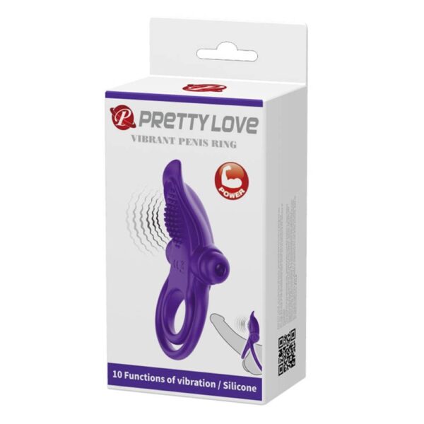 Pretty Love Vibrant Penis Ring Purple Exemple