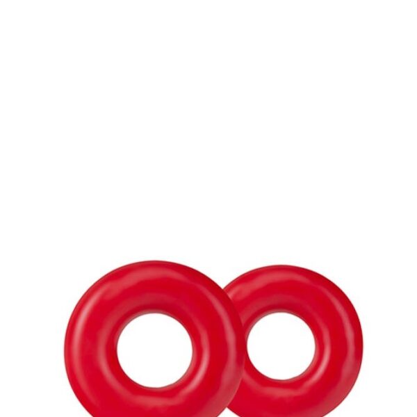 STAY HARD DONUT RINGS OVERSIZED RED Exemple