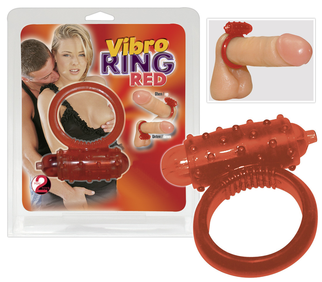 Vibro Ring Red Silicone - Inele Penis