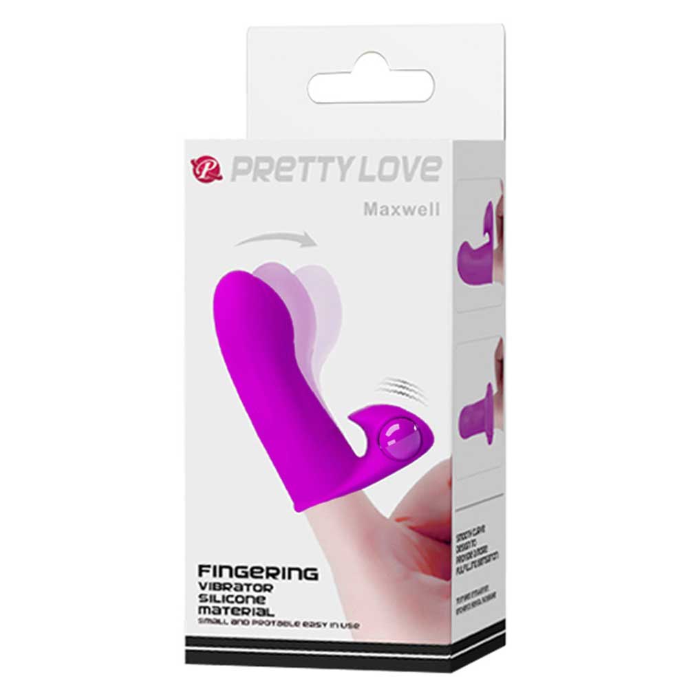 Finger sleeve vibrator Silicone 3 LR44 batteries Jucarie Fingering Cu Vibrații Culoare Violet