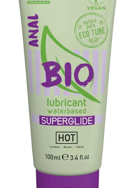 HOT BIO lubricant waterbased Superglide Anal 100 ml - Lubrifianti Pe Baza De Apa