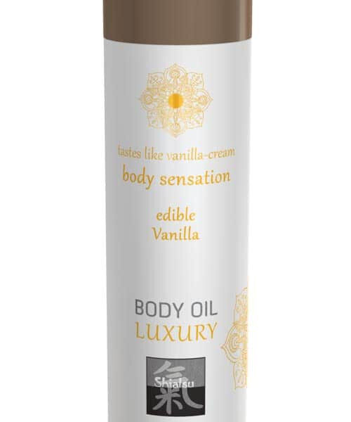 Luxury body oil edible - Vanilla 75ml - Lumanari Si Uleiuri Masaj