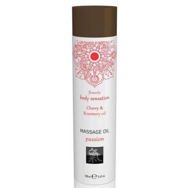 Massage oil passion - Cherry & Rosemary oil 100ml Exemple