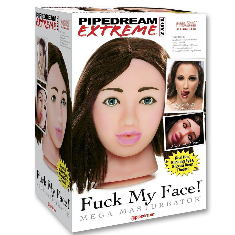 Pipedream Extreme Toyz Fuck My Face Brunette Masturbator Cu Ventuza Culoare Flesh