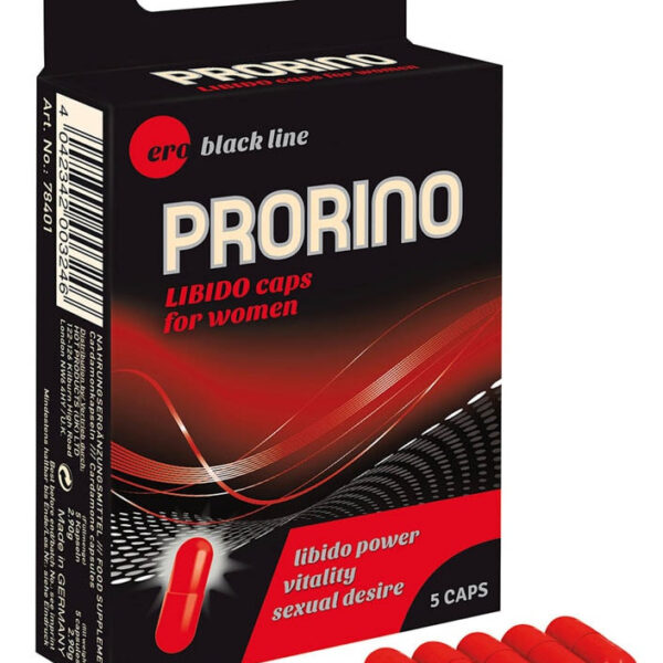 ERO PRORINO black line Libido Caps for women 5 caps. - Stimulatoare - Afrodiziace