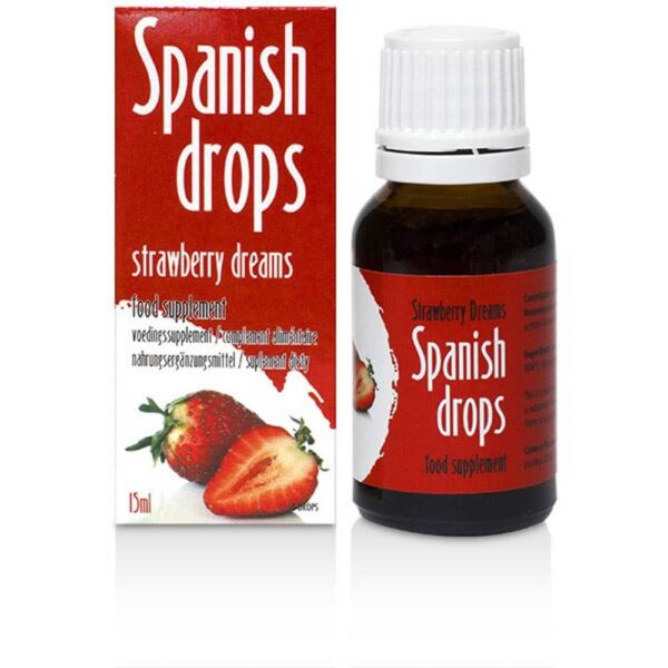 Spanish drops Strawberry - 15 ml - Stimulatoare - Afrodiziace