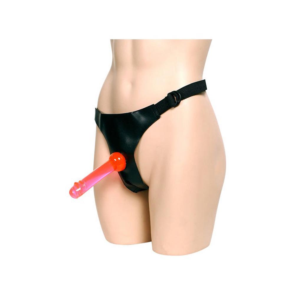 Profil Crotchless Strap-on 2 Dongs Pink