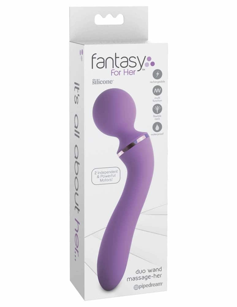 Profil Fantasy For Her Duo Wand Massage-Her - Purple