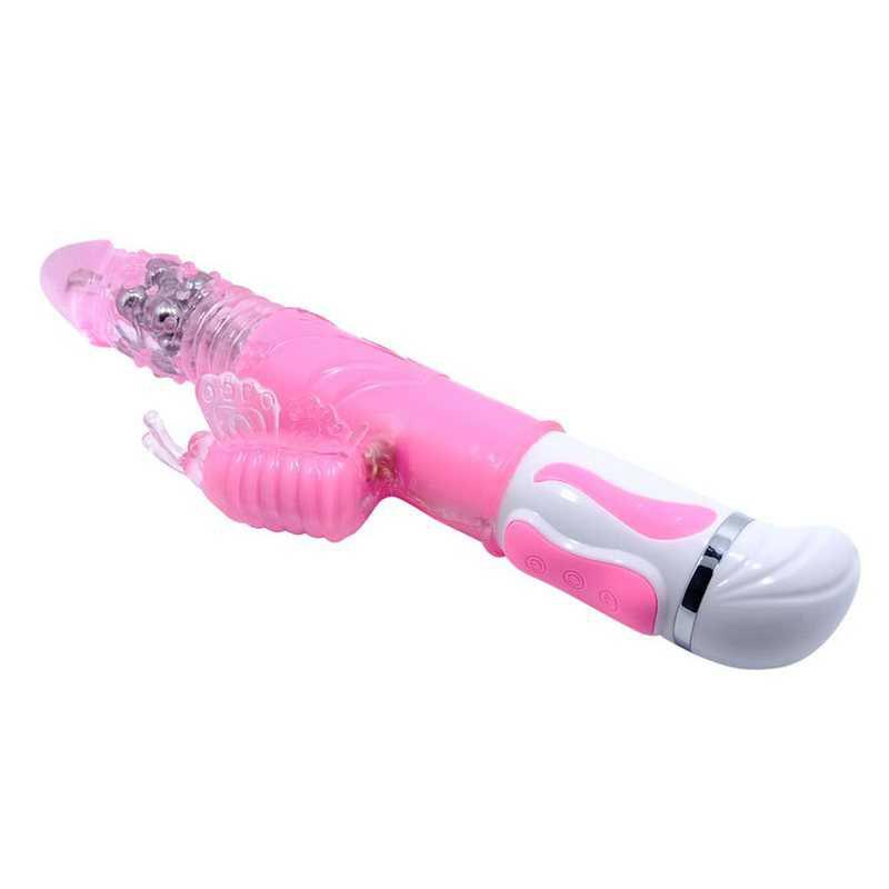 Vibrator Cu Cap Rotativ Fascination Bunny Vibrator Pink 3