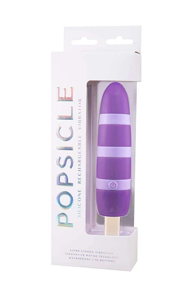 Popsicle Rechargeable Vibe Purple 2 Exemple