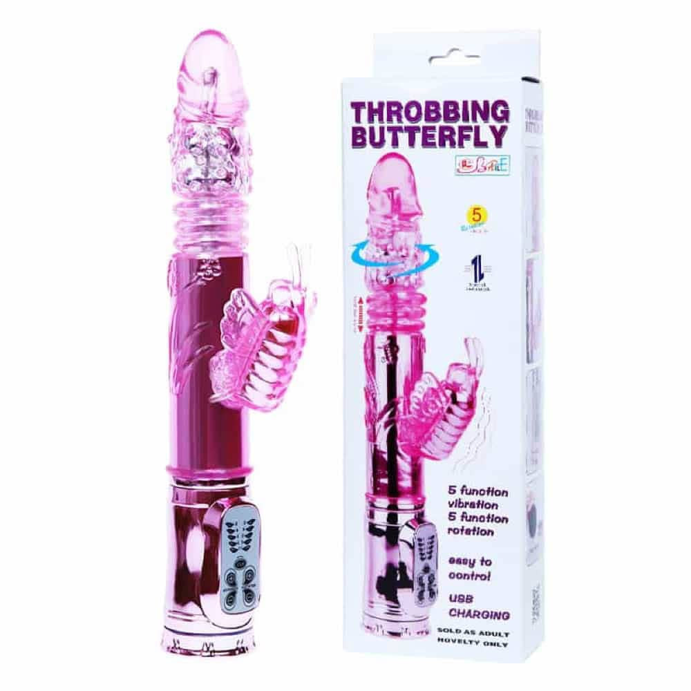 Throbbing Butterfly Vibrator Pink Exemple
