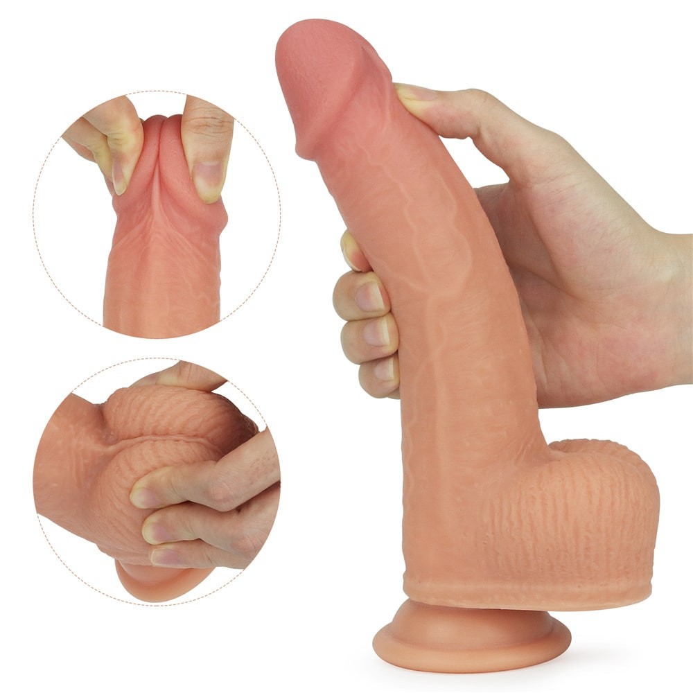 Profil 8.5" Dual layered Silicone Rotating Nature Cock Anthony
