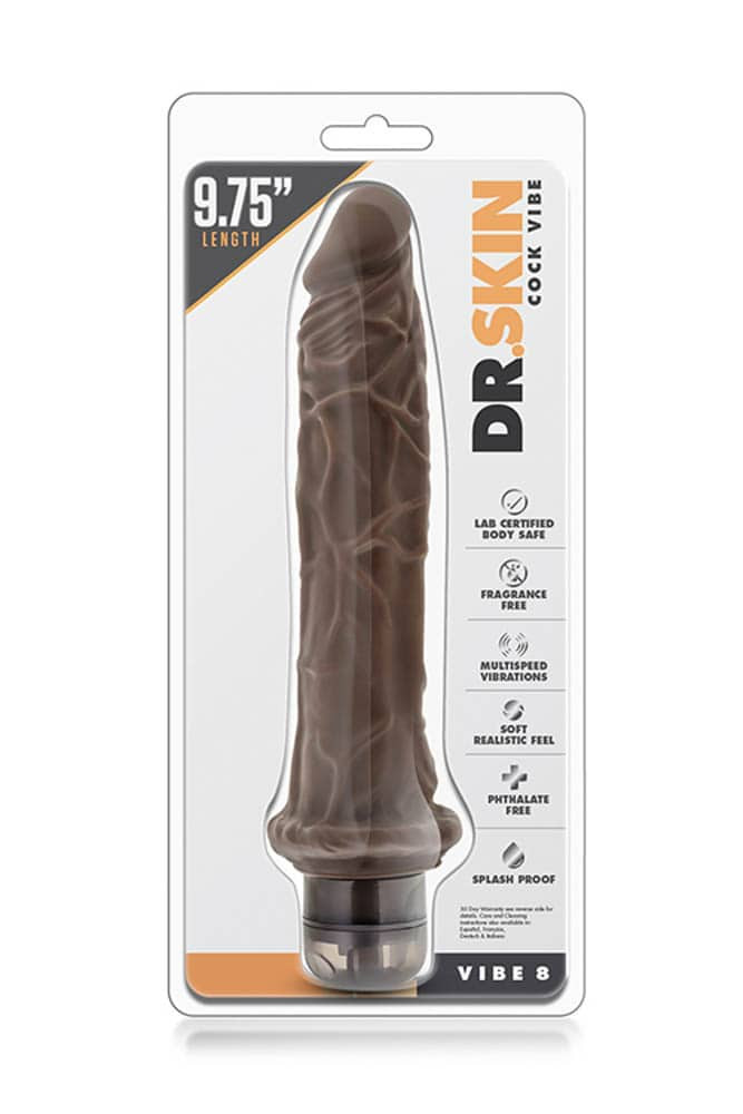 Dr. Skin Cock Vibe 8 Chocolate Exemple
