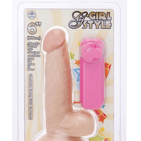 G-Girl Style 6 inch Vibrating Dong Exemple