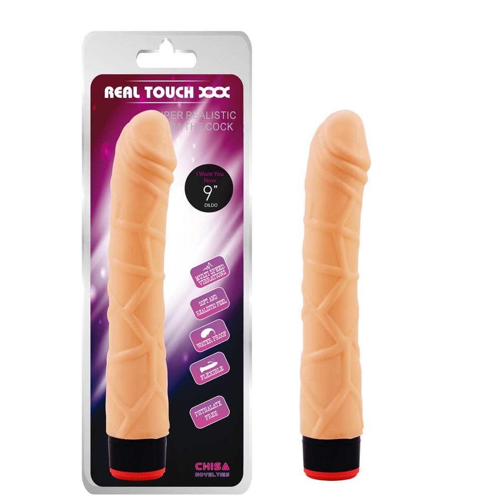 Real Touch XXX 9 inch Vibe Cock Flesh Exemple