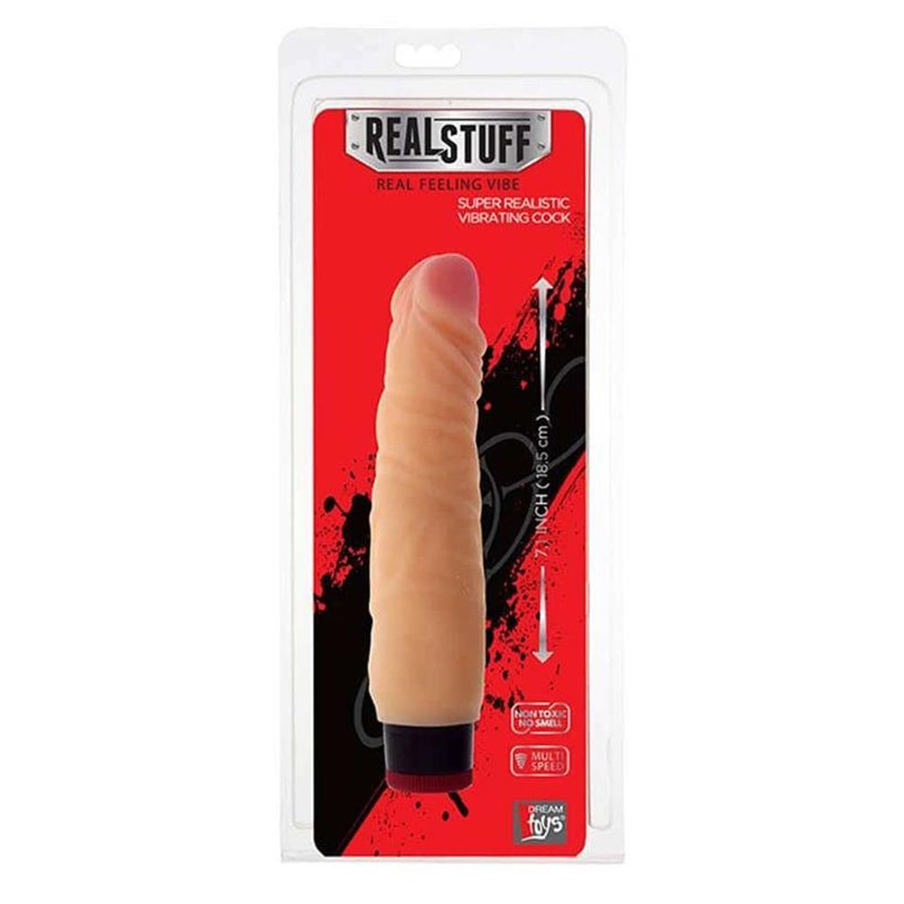 RealStuff 7 inch Vibrator Flesh 1