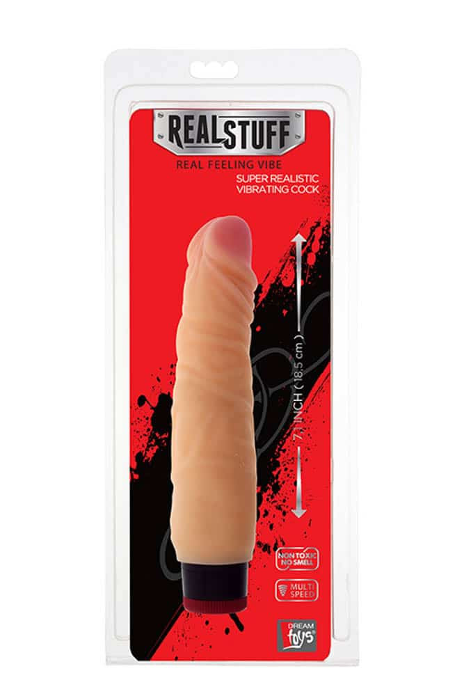 RealStuff 7 inch Vibrator Flesh 1 - Vibratoare Realistice