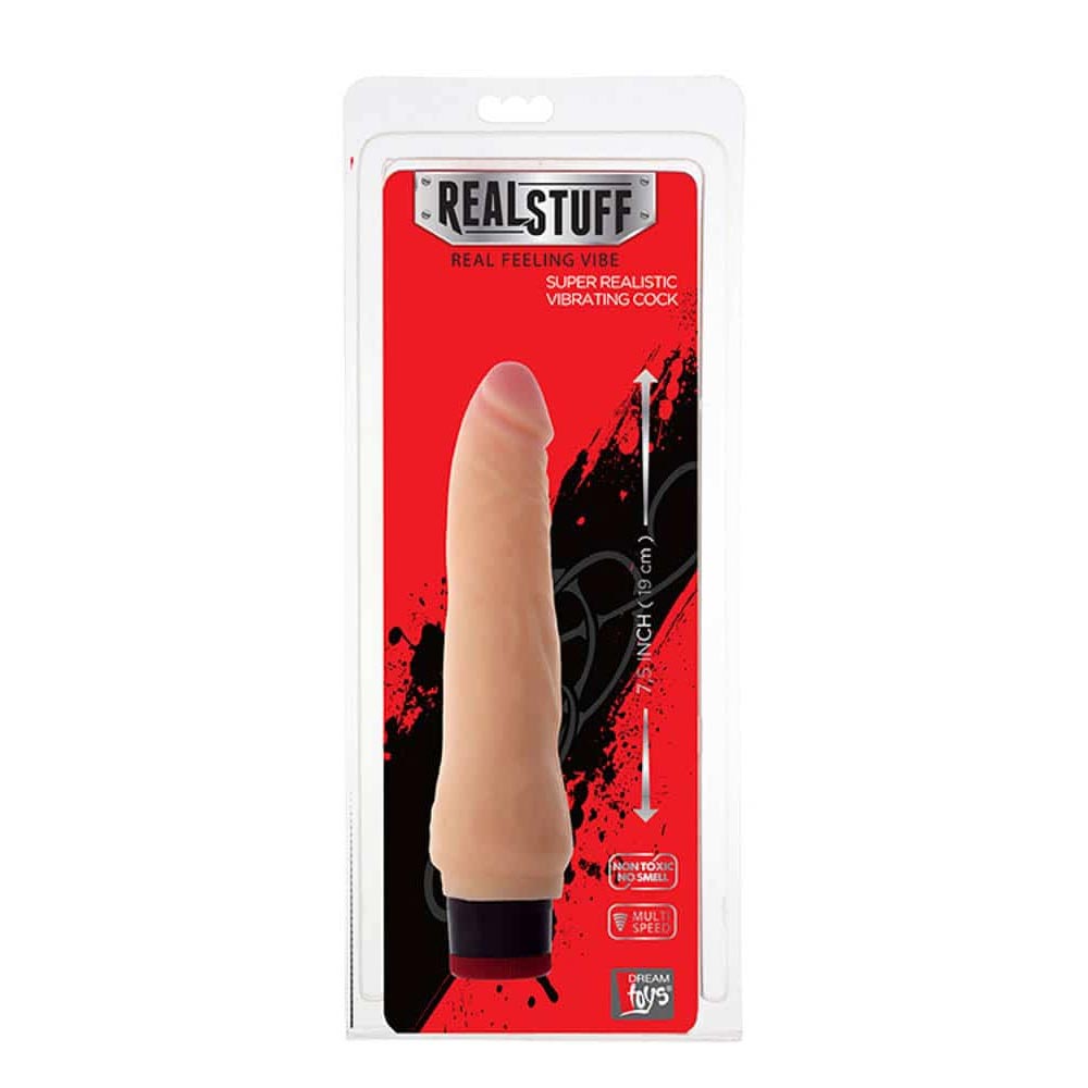 RealStuff 7.5 inch Vibrator Flesh 2